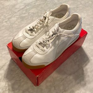 White Puma Roma with Gum Sole